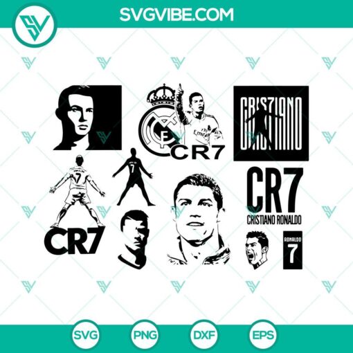 cristiano ronaldo svg bundle cr7 svg png dxf eps cut files cricut 3 mockup