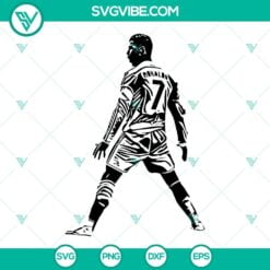 Football, Sports, SVG Files, Cristiano Ronaldo SVG Download Bundle, CR7 SVG 3