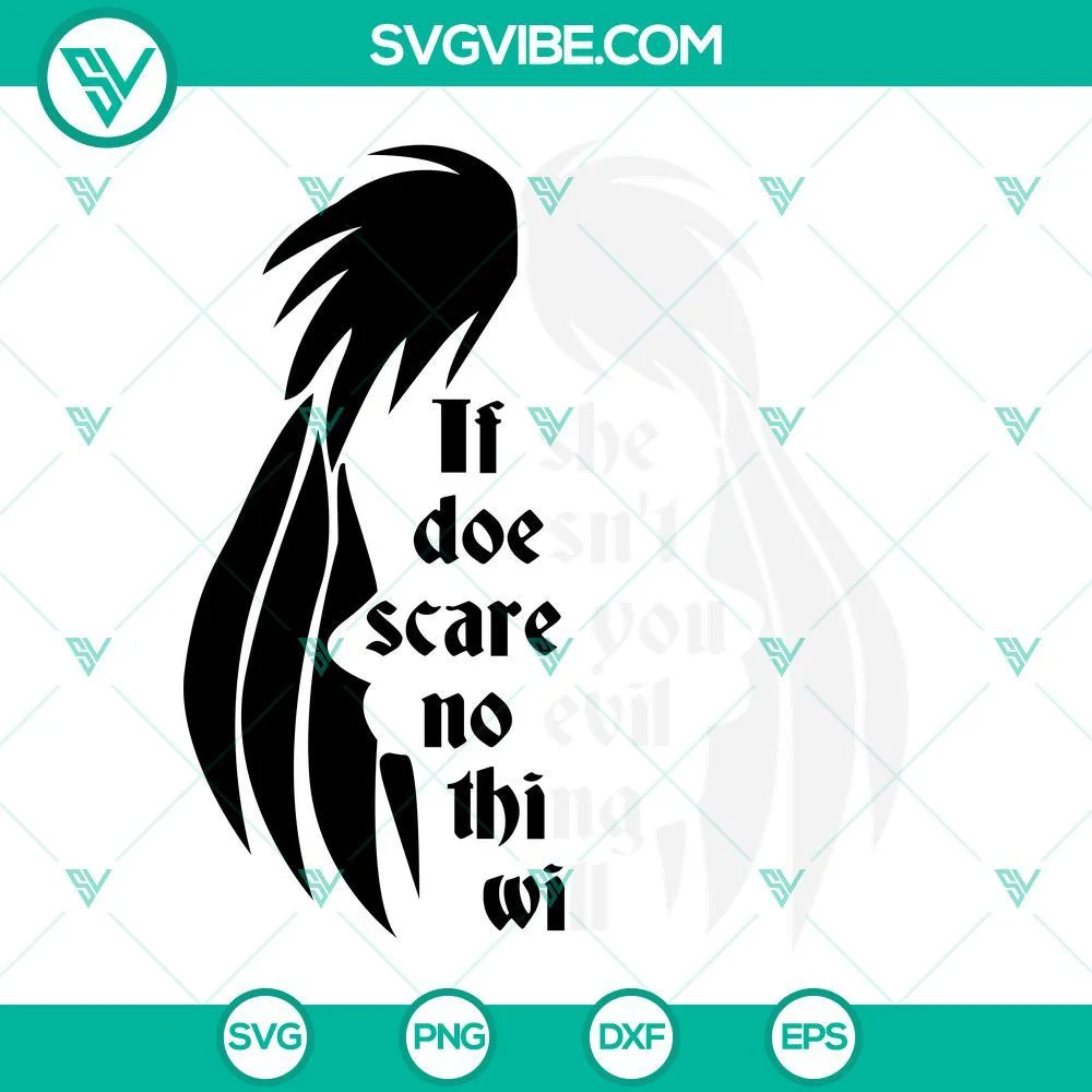 Disney, SVG Files, Cruella SVG Images, Cruella De Vil SVG Files, If She 1