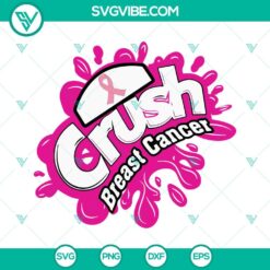 Awareness, Cancer, SVG Files, Crush Breast Cancer SVG Image PNG DXF EPS Cut 19