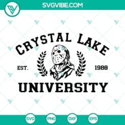 Halloween, SVG Files, Crystal Lake University SVG File, Jason Voorhees SVG 2