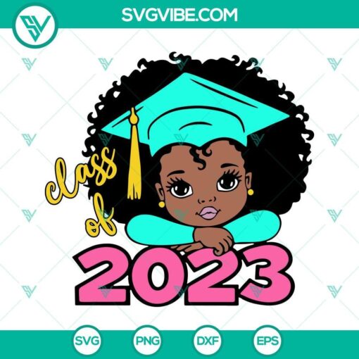 cute afro girl class of 2023 svg bundle peekaboo girl graduation svg african american kids school svg png dxf eps 9 mockup