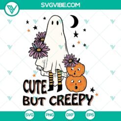 Cute But Creepy SVG Files, Cute Ghosts Halloween SVG Images, Fall Ghost SVG Images
