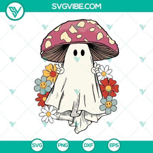 cute ghost mushroom svg halloween mushroom svg mushroom lover svg ghost halloween svg 8 mockup