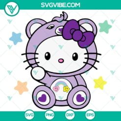 Cartoons, SVG Files, Hello Kitty Always There Bear SVG Cricut, Hello Kitty Care 3