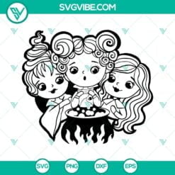 Halloween, SVG Files, Cute Hocus Pocus SVG File, Sanderson Sisters SVG Files 10