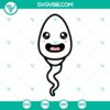Cartoon style Cute Sperm SVG images bundle featuring little kids, perfect for family designs. Funny family SVG files for download.