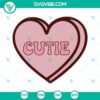 Conversation hearts SVG design for download, featuring cute heart shapes. Perfect for Valentine's Day projects.