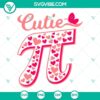 Cutie Pi SVG images featuring Pi number heart and math lover designs, a cute and happy Pi character. Ideal for math enthusiasts or Valentine's Day.