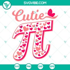 Pi Day, SVG Files, Cutie Pi SVG Images, Pi Number Heart SVG Files, Math Lover 9