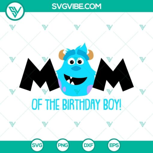 dad and mom of birthday boy james p sullivan svg monsters inc birthday svg png dxf eps cricut 9 mockup