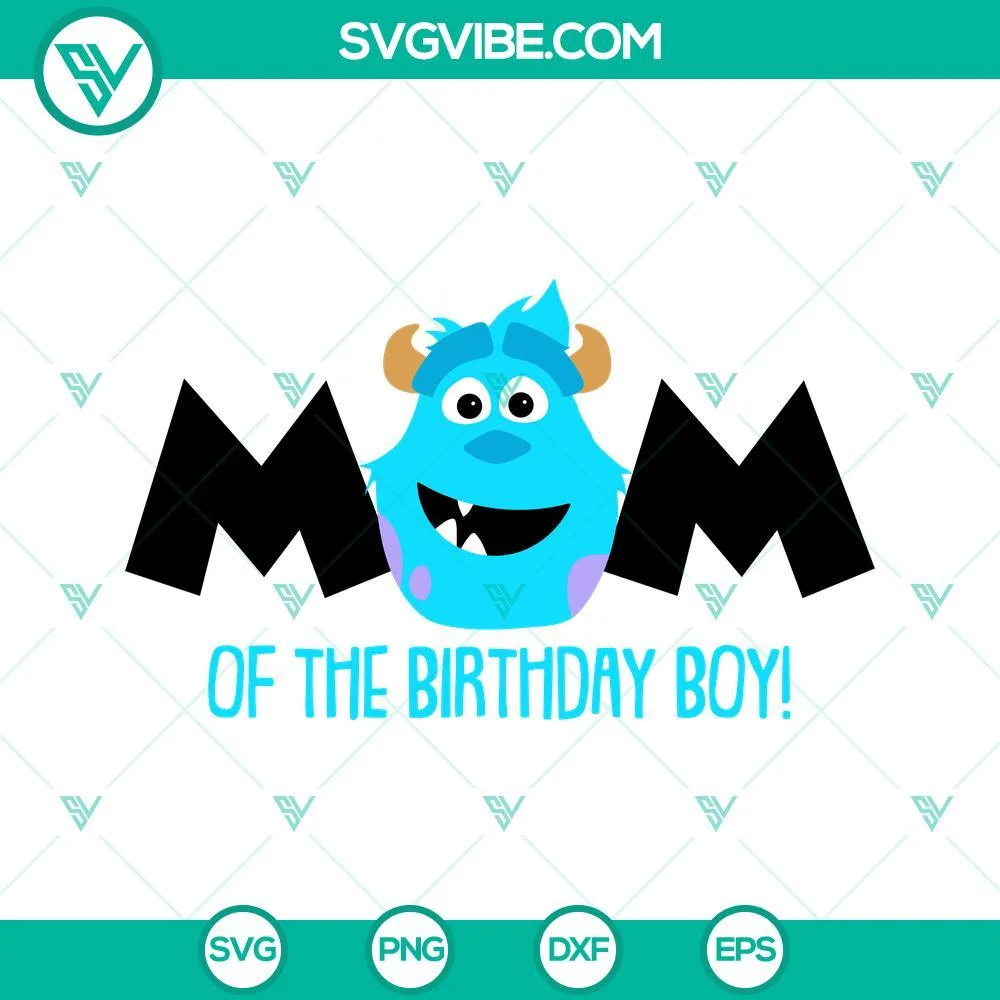 Birthday, Disney, SVG Files, Dad And Mom Of Birthday Boy James P Sullivan SVG 2