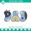 Bluey Bandit Happy Father's Day embroidery designs for Dad, perfect for Father's Day crafts and gifts.