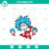 Dad of Two Things SVG featuring Thing 1 and Thing 2. Fun Dr. Seuss inspired design for download.