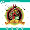 Daffy Duck Halloween pumpkin design in Looney Tunes theme. Includes SVG, PNG, DXF, and EPS files for digital crafting.