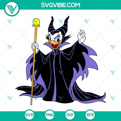 daisy duck as maleficent svg halloween disney svg daisy duck svg 9 mockup