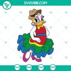 Disney, SVG Files, Daisy Duck Cinco De Mayo SVG Files, Mexican Fiesta SVG Image 2