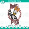 Daisy Duck Halloween embroidery design file by Disney for spooky machine embroidery, perfect for Halloween crafts.