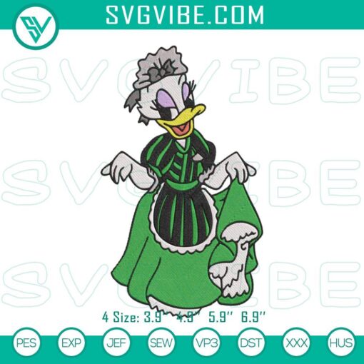 daisy duck haunted mansion embroidery designs daisy halloween machine embroidery pattern files mockup