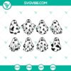 Daisy Ghost Bundle SVG download featuring floral ghost clipart with cute boo design.