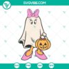Daisy Ghost Halloween Pumpkin SVG Download featuring Disney Daisy Halloween design, perfect for holiday decorations and crafts.