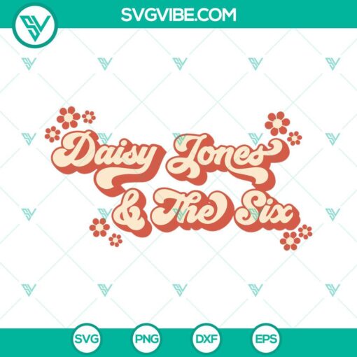 daisy jones and the six svg daisy jones svg retro classic rock svg png dxf eps 6 mockup