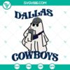 Dallas Cowboys Football Boo Jee Ghost Halloween SVG File - Spooky design with Dallas Cowboys theme perfect for Halloween crafts.