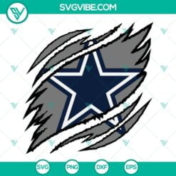 Football, Sports, SVG Files, Dallas Cowboys Ripped Claw SVG Files, Dallas 12