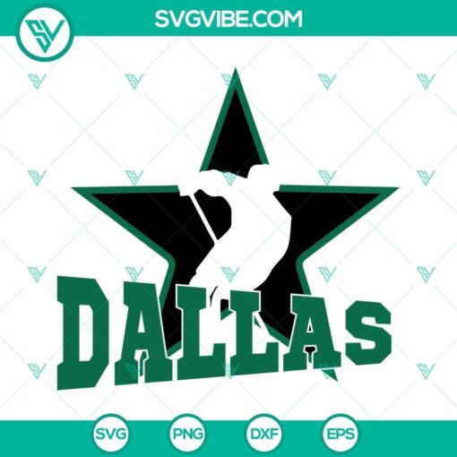 dallas hockey player star svg dallas stars svg national hockey league team svg png dxf eps cricut 2 mockup