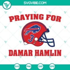 Football, Sports, SVG Files, Damar Hamlin SVG Images, Praying For Damar Hamlin 2