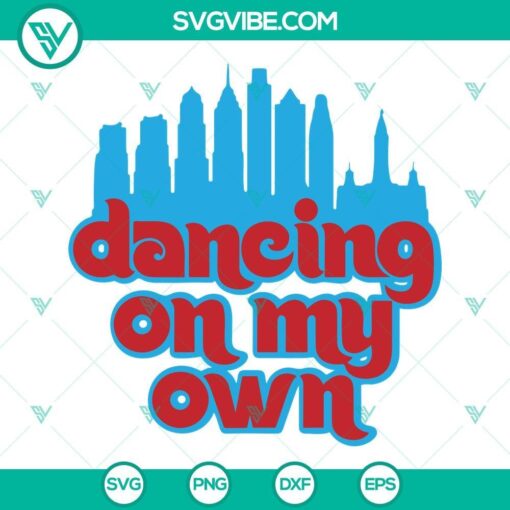 dancing on my own philly svg philadelphia phillies baseball svg png dxf eps cricut files 8 mockup