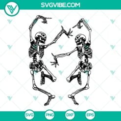 Halloween, SVG Files, Dancing Skeleton SVG Images, Skeleton Halloween SVG Image 8