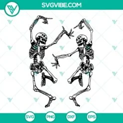 Halloween, SVG Files, Happy Halloween Skeleton SVG Download, Dancing Skeleton 4