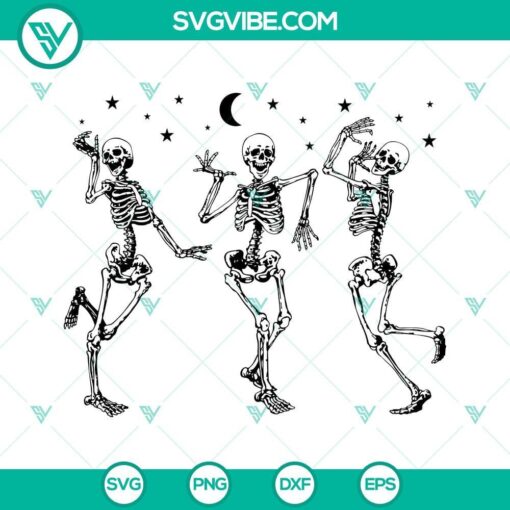 dancing skeletons halloween svg dancing halloween svg skeletons svg png dxf eps cut files 2 mockup