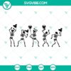 Creepy yet fun Dancing Skeletons and Disney Mickey Skeletons SVG Files for Halloween crafts and projects.