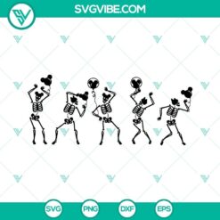 Dancing Skeletons SVG Files, Skeletons Mickey SVG Files, Disney Skeletons