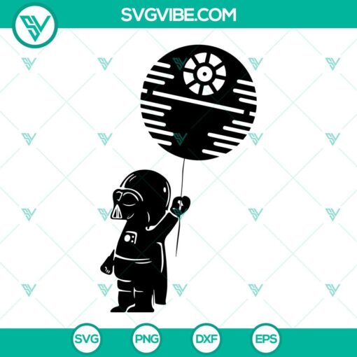 darth vader death star balloon svg baby darth vader svg star wars svg png dxf eps 4 mockup 1