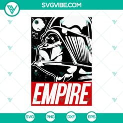 Movies, SVG Files, Darth Vader Empire Poster SVG File, Emperor Vader SVG Image, 23