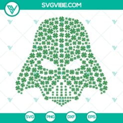 St Patrick's Day, SVG Files, Stormtrooper Shamrock SVG Download, 4 Leaf Clover 3