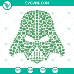 St Patrick's Day, SVG Files, Darth Vader Lucky Clover SVG Download, Star Wars 2