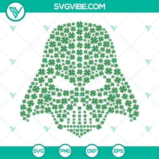 darth vader lucky clover svg star wars shamrock svg darth vader st patricks day svg png dxf eps cricut download 10 mockup 1