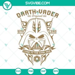 Movies, SVG Files, Darth Vader Original Sith Lord SVG Image, Come To The Dark 2