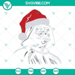 Darth Vader Santa Claus SVG Image, Darth Vader Star Wars Christmas SVG Download