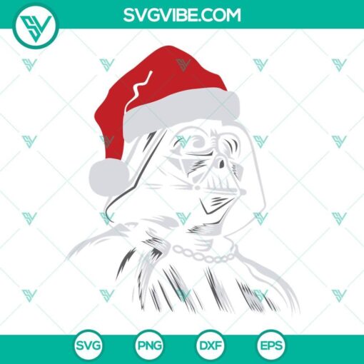 darth vader santa claus svg darth vader star wars christmas svg png dxf eps cut files 5 mockup