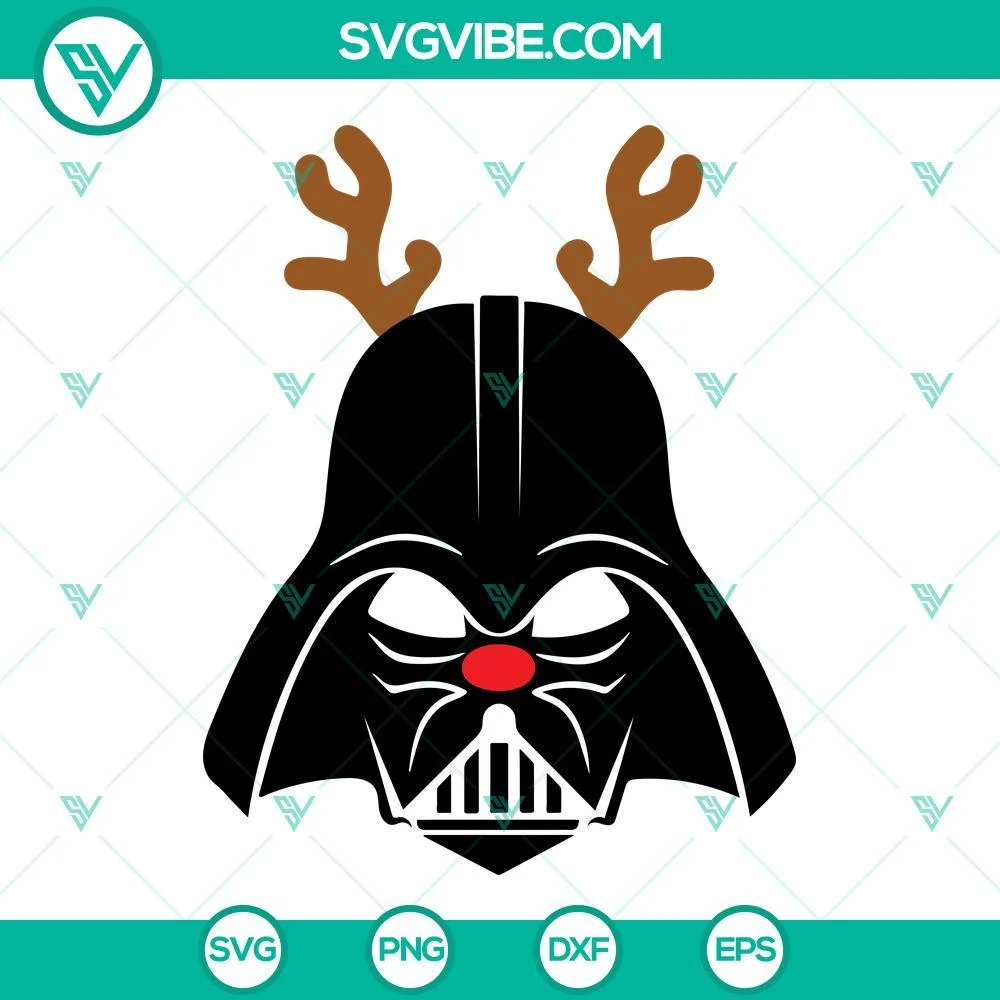 Christmas, Movies, SVG Files, Darth Vader Star Wars Christmas SVG Images PNG 1