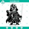 Darth Vader SVG and PNG clipart featuring Star Wars character in vector format for crafts and design projects.