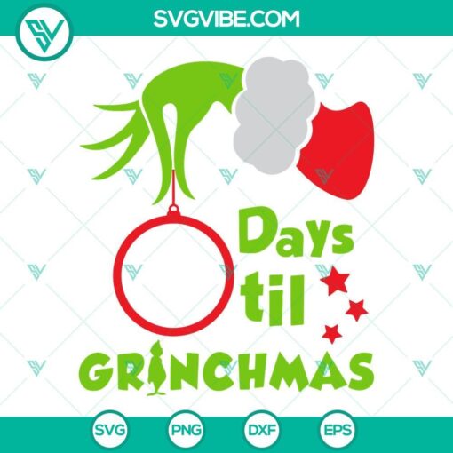 days til grinchmas countdown svg christmas countdown svg grinchmas svg 8 mockup