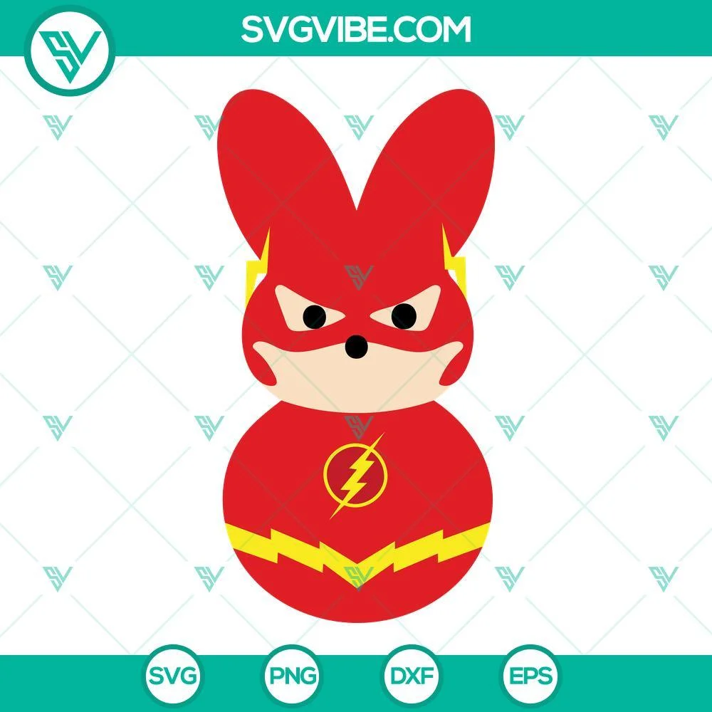 Easter, SVG Files, Dc Superheroes Peeps SVG Images Bundle, Cute Bunny Easter 5