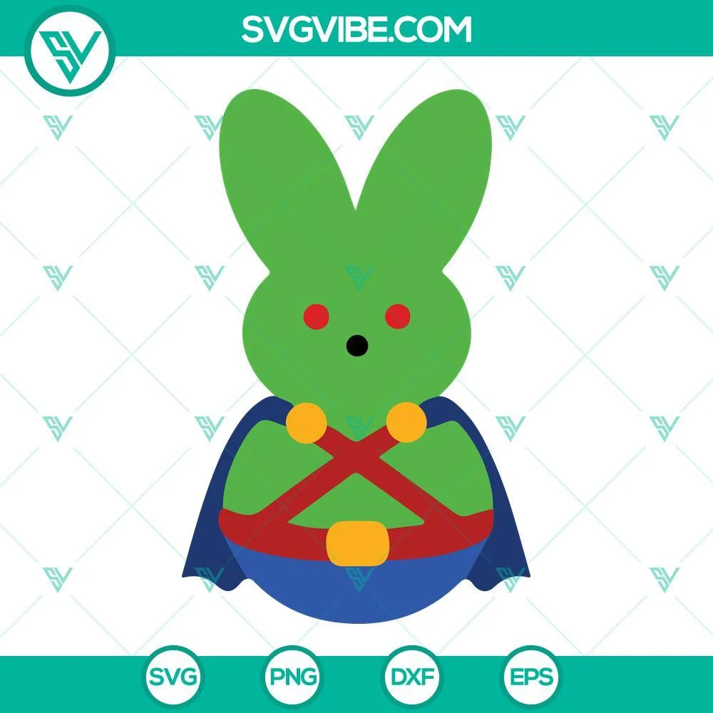 Easter, SVG Files, Dc Superheroes Peeps SVG Images Bundle, Cute Bunny Easter 6