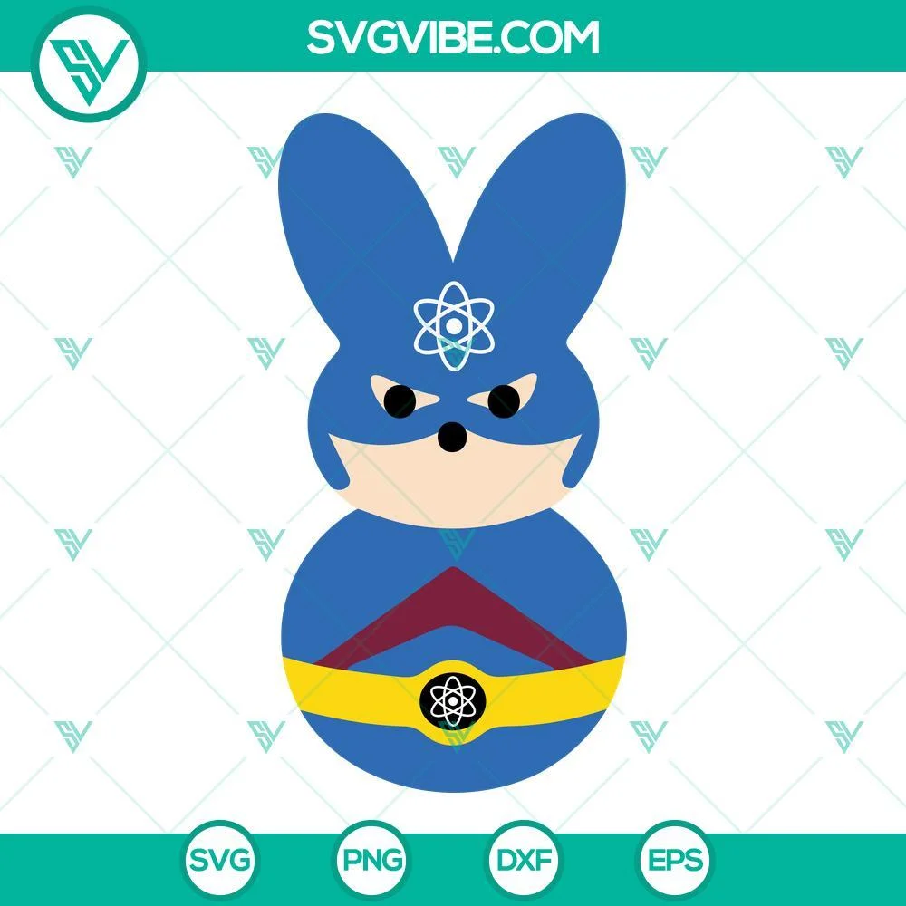 Easter, SVG Files, Dc Superheroes Peeps SVG Images Bundle, Cute Bunny Easter 8